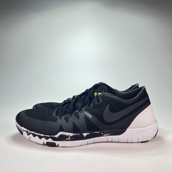 Nike Free Trainer 3.0 V3 Black White Running Shoes 705270-001 Men Size 12 - Picture 2 of 10
